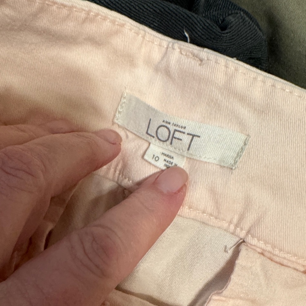 LOFT Soft Pink trousers